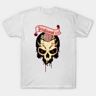 PI Day Irrational Skull Design Strawberry Edition T-Shirt